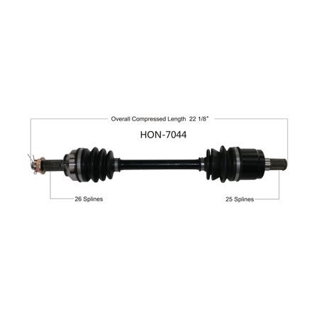 Wide Open OE Replacement CV Axle for HONDA REAR LEFT PIONEER 500 15-16 HON-7044